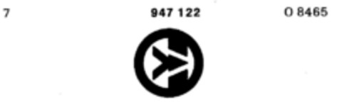 947122 Logo (DPMA, 09.08.1975)