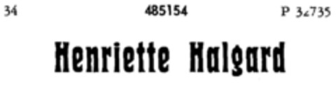 Henriette Halgard Logo (DPMA, 18.10.1935)