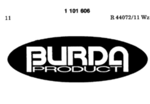 BURDA PRODUCT Logo (DPMA, 03/01/1986)