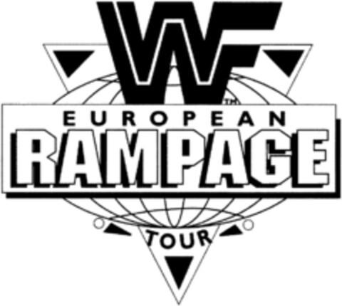 WF EUROPEAN RAMPAGE TOUR Logo (DPMA, 03/02/1992)