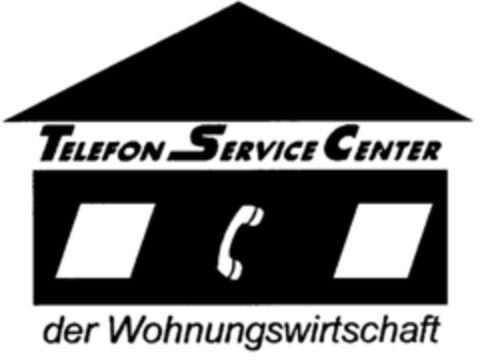 TELEFON SERVICE CENTER der Wohnwirtschaft Logo (DPMA, 05/11/2000)