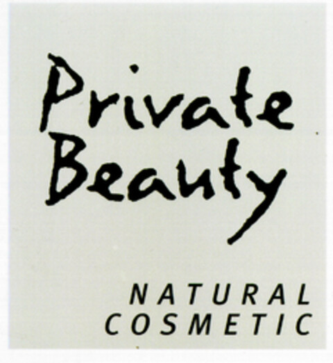 Private Beauty NATURAL COSMETIC Logo (DPMA, 20.06.2001)