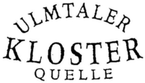 ULMTALER KLOSTER QUELLE Logo (DPMA, 30.08.2001)