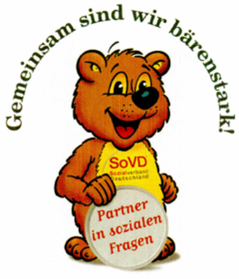 SoVD Sozialverband Deutschland Gemeinsam sind wir bärenstark! Logo (DPMA, 01.10.2001)