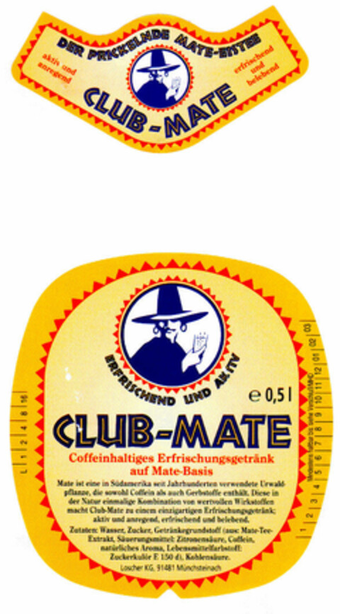 CLUB-MATE Logo (DPMA, 11/29/2001)