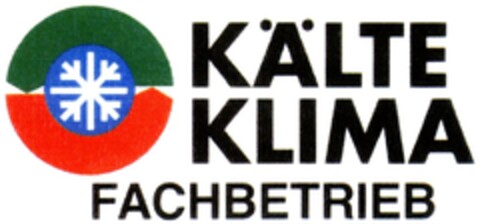 KÄLTE KLIMA FACHBETRIEB Logo (DPMA, 07/09/2010)