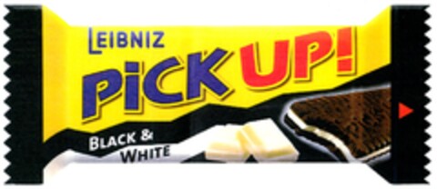 LEIBNIZ PiCK UP! BLACK & WHITE Logo (DPMA, 22.12.2010)