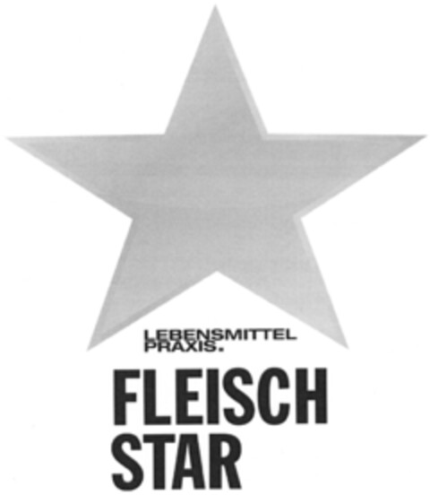 LEBENSMITTEL PRAXIS. FLEISCH STAR Logo (DPMA, 29.10.2014)