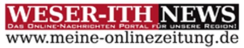 WESER-ITH NEWS DAS ONLINE-NACHRICHTEN PORTAL FÜR UNSERE REGION!www.meine-onlinezeitung.de Logo (DPMA, 02/12/2015)