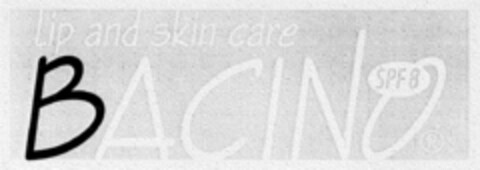 Lip and skin care BACINO SPF8 Logo (DPMA, 21.05.2002)