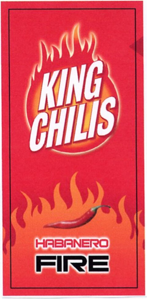 KING CHILIS HABANERO FIRE Logo (DPMA, 06/25/2004)