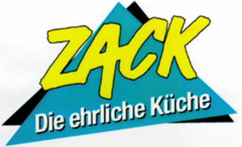 ZACK Die ehrliche Küche Logo (DPMA, 07/19/1995)