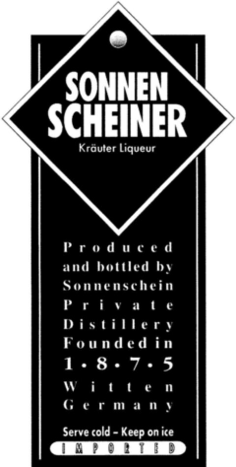 SONNENSCHEINER Kräuter Liqueur Logo (DPMA, 10.08.1995)