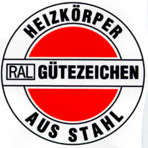 RAL-GÜTEZEICHEN HEIZKÖRPER AUS STAHL Logo (DPMA, 08.04.1998)