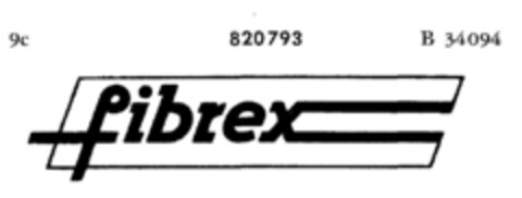 fibrex Logo (DPMA, 17.07.1965)