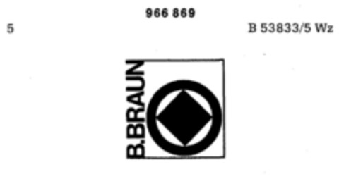 B.BRAUN Logo (DPMA, 29.01.1975)