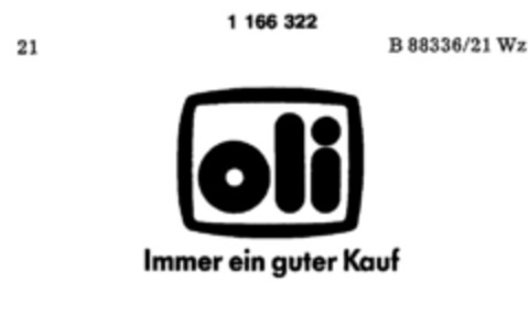 oli  Immer ein guter Kauf Logo (DPMA, 26.09.1989)