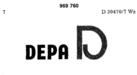 DEPA P Logo (DPMA, 09.07.1976)