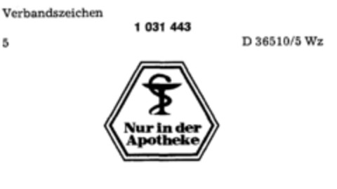 Nur in der Apotheke Logo (DPMA, 03.08.1981)
