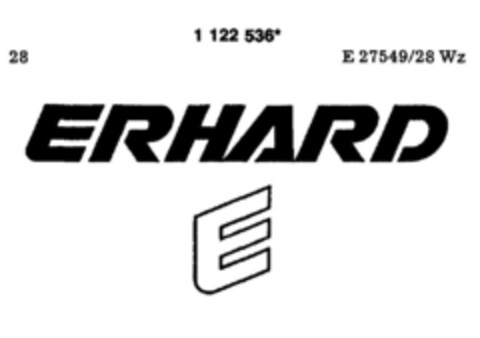 ERHARD E Logo (DPMA, 27.04.1988)