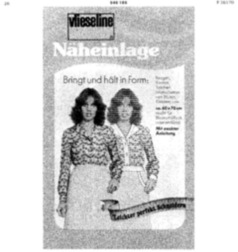 vlieseline Näheinlage Logo (DPMA, 10/08/1975)