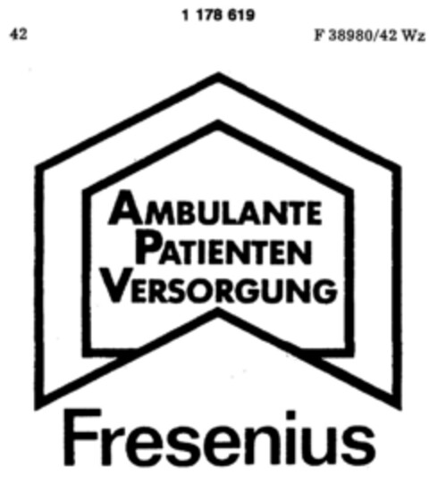 Fresenius AMBULANTE PATIENTEN VERSORGUNG Logo (DPMA, 04.09.1990)