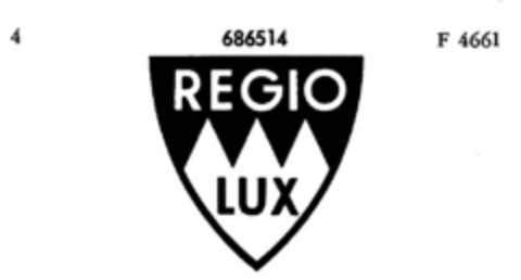 REGIO LUX Logo (DPMA, 05.06.1954)