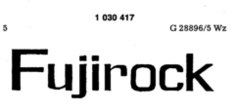 Fujirock Logo (DPMA, 07.07.1981)