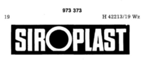 SIROPLAST Logo (DPMA, 25.09.1976)