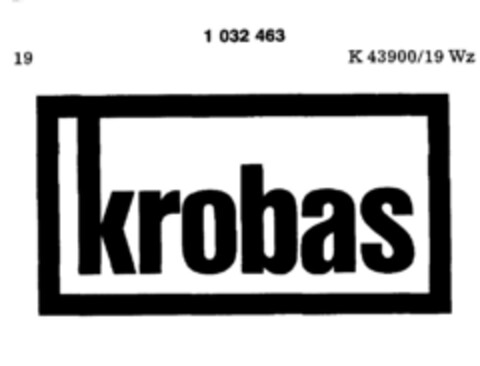 krobas Logo (DPMA, 10/30/1981)