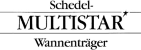 Schedel- MULTISTAR Wannenträger Logo (DPMA, 15.07.1993)