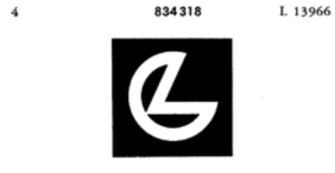 834318 Logo (DPMA, 04/28/1966)