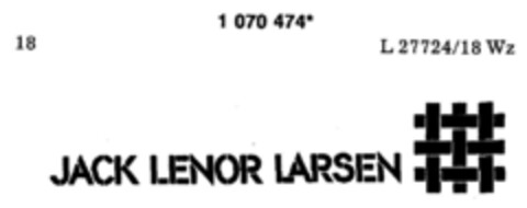 JACK LENOR LARSEN Logo (DPMA, 30.10.1984)