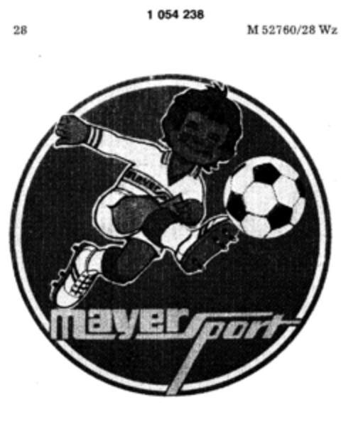 mayer Sport Logo (DPMA, 25.03.1983)