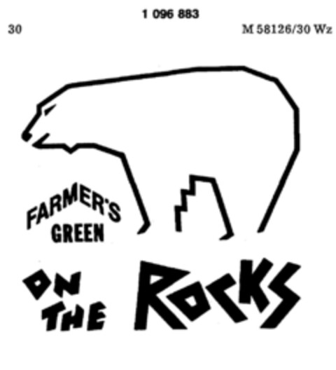 FARMER`S GREEN ON THE ROCKS Logo (DPMA, 02/27/1986)