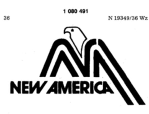 NEW AMERICA Logo (DPMA, 03.10.1984)