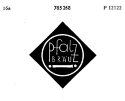 pfalz BRÄU Logo (DPMA, 20.02.1963)