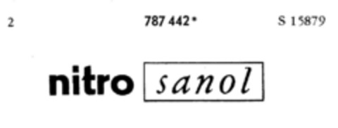 nitro sanol Logo (DPMA, 16.01.1964)