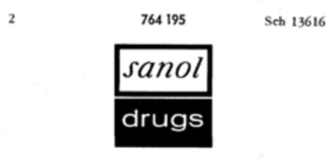 sanol drugs Logo (DPMA, 19.04.1961)