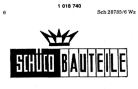 SCHÜCO BAUTEILE Logo (DPMA, 23.10.1980)