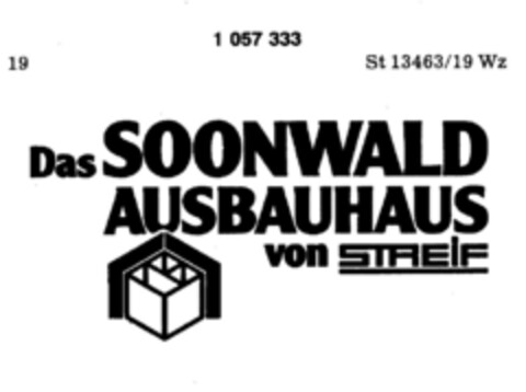 Das SOONWALD AUSBAUHAUS von STREIF Logo (DPMA, 16.04.1983)