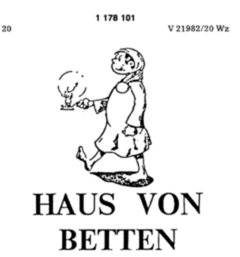 HAUS VON BETTEN Logo (DPMA, 02.03.1990)