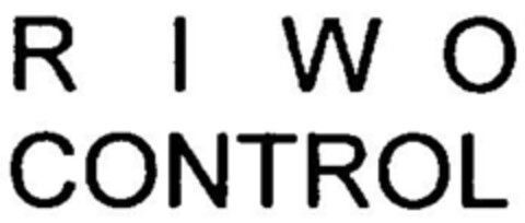 RIWO CONTROL Logo (DPMA, 04.09.2000)