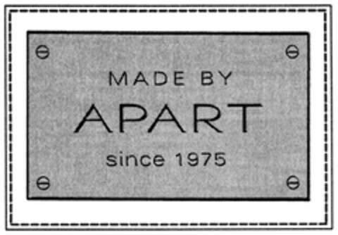 MADE BY APART since 1975 Logo (DPMA, 17.01.2008)