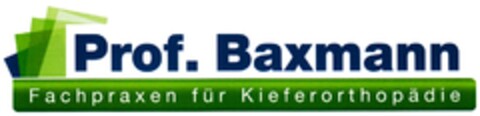 Prof. Baxmann Fachpraxen für Kieferorthopädie Logo (DPMA, 03/04/2011)