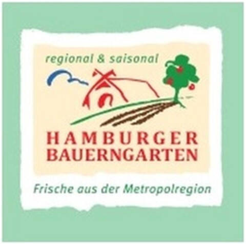 HAMBURGER BAUERNGARTEN regional & saisonal Frische aus der Metropolregion Logo (DPMA, 07/04/2014)