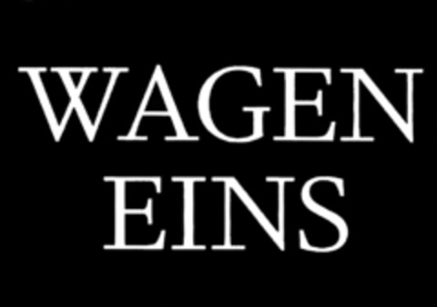 WAGEN EINS Logo (DPMA, 12.09.2014)