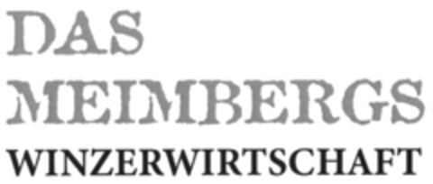 DAS MEIMBERGS WINZERWIRTSCHAFT Logo (DPMA, 06/12/2019)