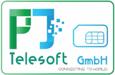 PJ Telesoft GmbH CONNECTING TO WORLD Logo (DPMA, 03/20/2023)