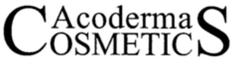 Acoderma COSMETICS Logo (DPMA, 28.05.2002)